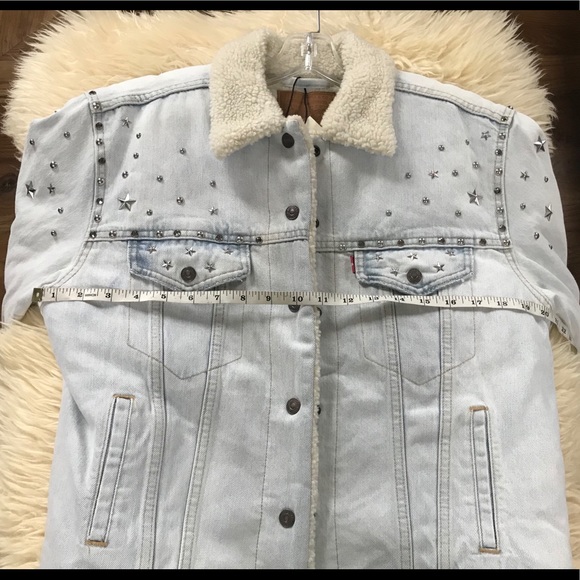 Custom Levi’s Sherpa Denim Trucker Jacket - Picture 5 of 8